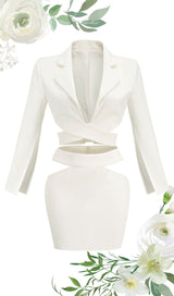 WHITE WTO PIECE DRESS SUIT Dresses styleofcb 