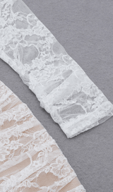 WHITE YARN KNITTED MINI DRESS Dresses styleofcb 