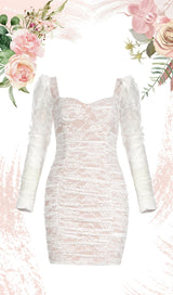 WHITE YARN KNITTED MINI DRESS Dresses styleofcb 