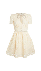 LACE BOW MINI DRESS IN WHITE DRESS STYLE OF CB 