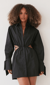 Waist cut-out shirt dress styleofcb 