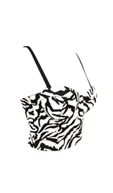 ZEBRA STRIPE CORSET TOP Clothing styleofcb 