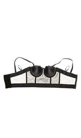 ZEBRA STRIPE CORSET TOP Clothing styleofcb 