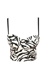 ZEBRA STRIPE CORSET TOP Clothing styleofcb 
