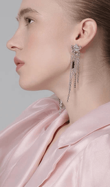 ZIRCON TASSEL EARRINGS ohmogo 