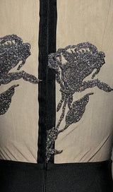 FLORAL LACE MINI DRESS IN BLACK DRESS styleofcb 