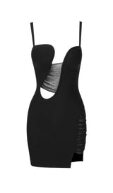 CUT OUT BANDAGE MINI DRESS IN BLACK DRESS styleofcb 