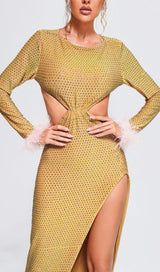 CRYSTAL SPLIT MAXI DRESS Dresses sis label 