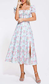 PUFF SLEEVE FLORAL MIDI DRESS Dresses sis label 