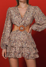 CABLE PRINTED MINI DRESS Dresses styleofcb 