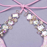 VAPA SEQUIN DIAMONATE BIKINI - PINK Swimwear Oh CICI 